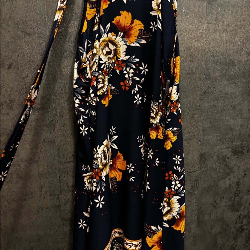 SHEIN Navy Floral Dress